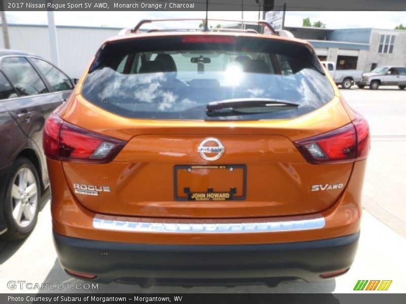 Monarch Orange / Charcoal 2017 Nissan Rogue Sport SV AWD