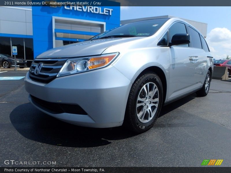 Alabaster Silver Metallic / Gray 2011 Honda Odyssey EX