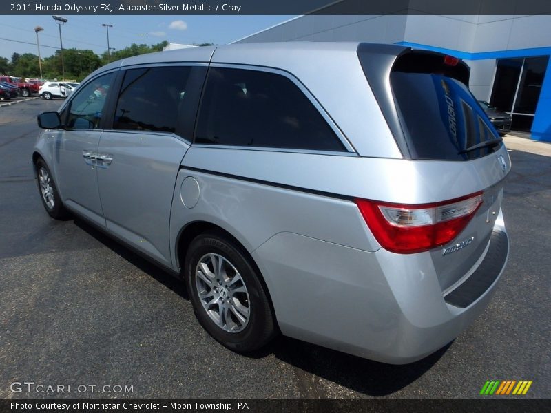 Alabaster Silver Metallic / Gray 2011 Honda Odyssey EX