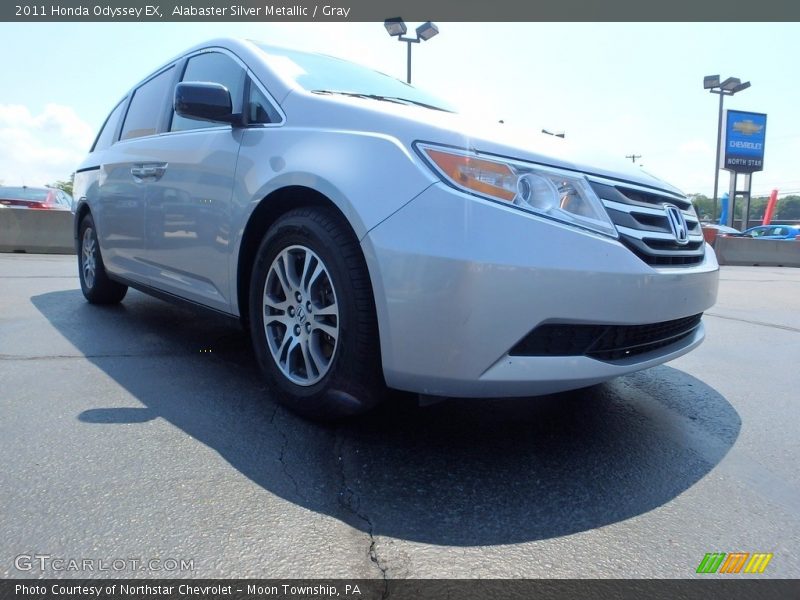 Alabaster Silver Metallic / Gray 2011 Honda Odyssey EX