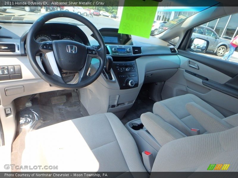 Alabaster Silver Metallic / Gray 2011 Honda Odyssey EX