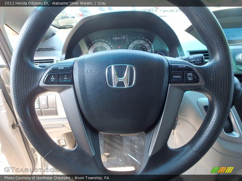 Alabaster Silver Metallic / Gray 2011 Honda Odyssey EX