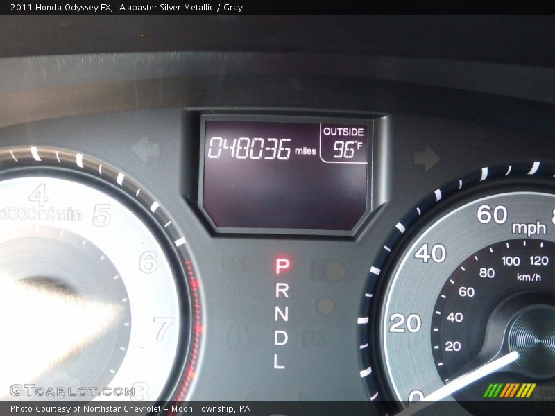 Alabaster Silver Metallic / Gray 2011 Honda Odyssey EX