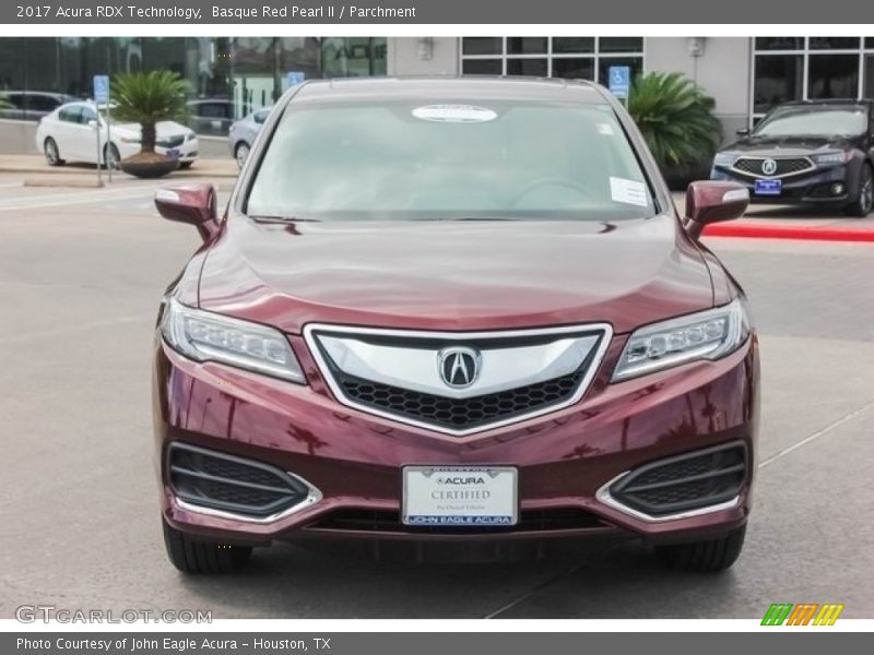 Basque Red Pearl II / Parchment 2017 Acura RDX Technology