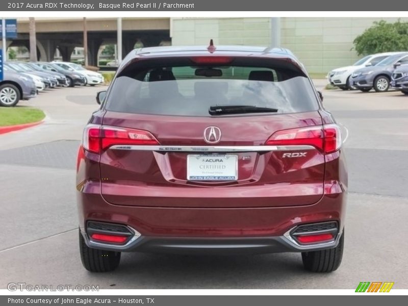 Basque Red Pearl II / Parchment 2017 Acura RDX Technology