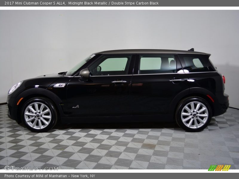 Midnight Black Metallic / Double Stripe Carbon Black 2017 Mini Clubman Cooper S ALL4