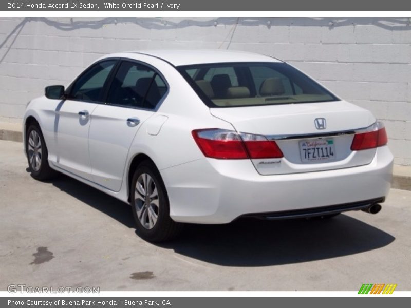 White Orchid Pearl / Ivory 2014 Honda Accord LX Sedan