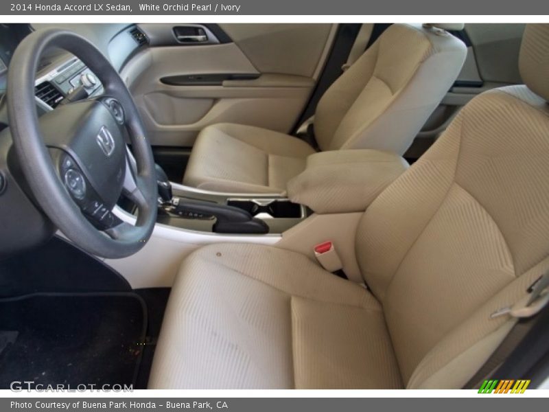 White Orchid Pearl / Ivory 2014 Honda Accord LX Sedan