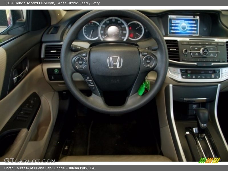 White Orchid Pearl / Ivory 2014 Honda Accord LX Sedan