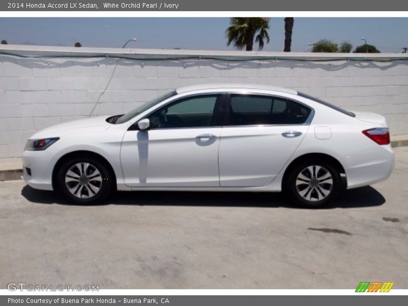 White Orchid Pearl / Ivory 2014 Honda Accord LX Sedan