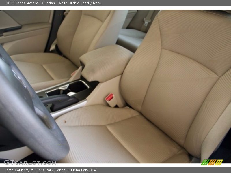 White Orchid Pearl / Ivory 2014 Honda Accord LX Sedan