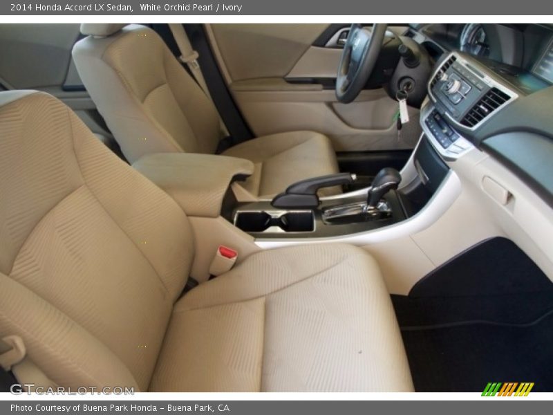 White Orchid Pearl / Ivory 2014 Honda Accord LX Sedan