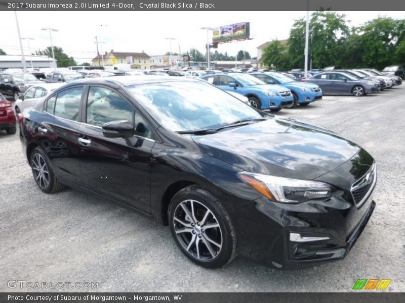Crystal Black Silica / Black 2017 Subaru Impreza 2.0i Limited 4-Door