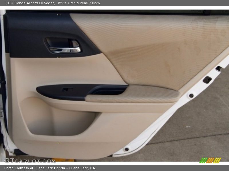 White Orchid Pearl / Ivory 2014 Honda Accord LX Sedan