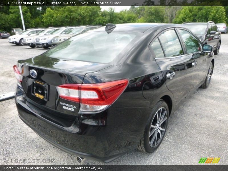 Crystal Black Silica / Black 2017 Subaru Impreza 2.0i Limited 4-Door