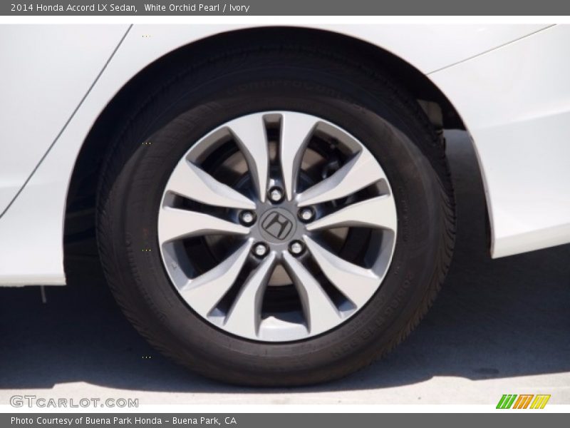 White Orchid Pearl / Ivory 2014 Honda Accord LX Sedan