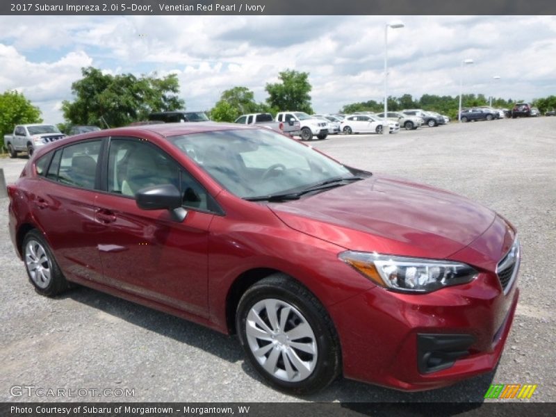 Venetian Red Pearl / Ivory 2017 Subaru Impreza 2.0i 5-Door