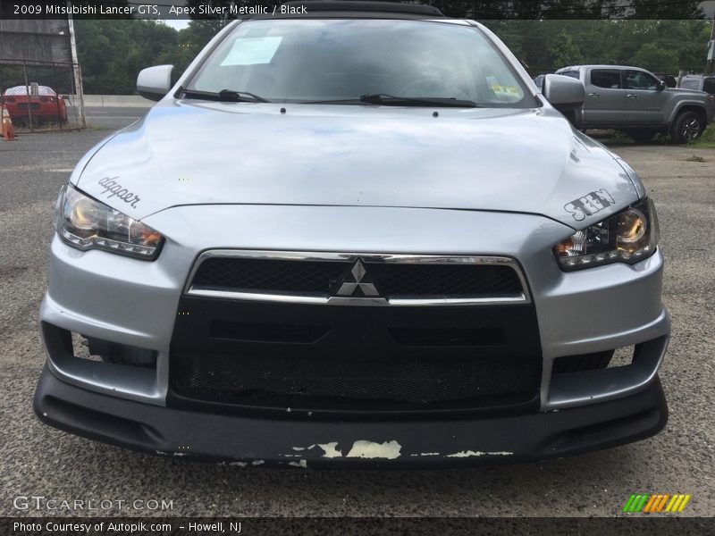 Apex Silver Metallic / Black 2009 Mitsubishi Lancer GTS