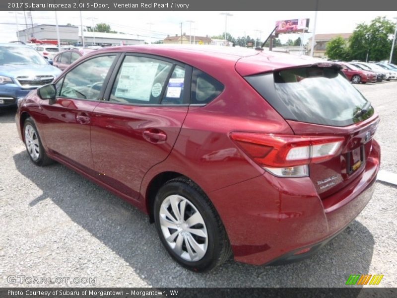 Venetian Red Pearl / Ivory 2017 Subaru Impreza 2.0i 5-Door
