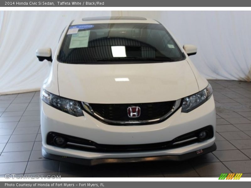 Taffeta White / Black/Red 2014 Honda Civic Si Sedan
