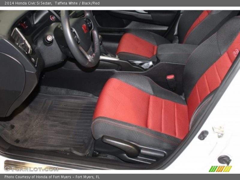 Taffeta White / Black/Red 2014 Honda Civic Si Sedan