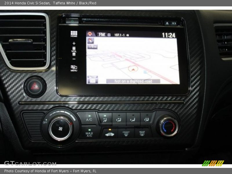 Taffeta White / Black/Red 2014 Honda Civic Si Sedan
