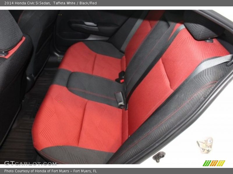 Taffeta White / Black/Red 2014 Honda Civic Si Sedan