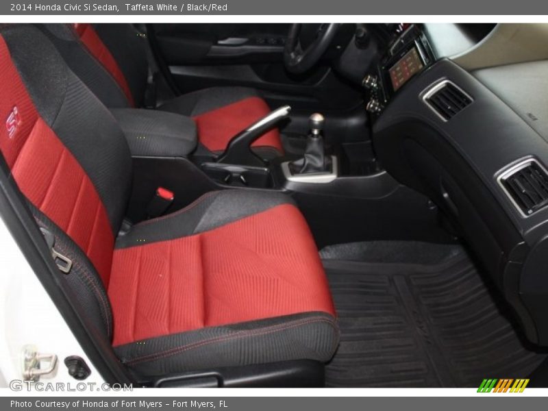 Taffeta White / Black/Red 2014 Honda Civic Si Sedan