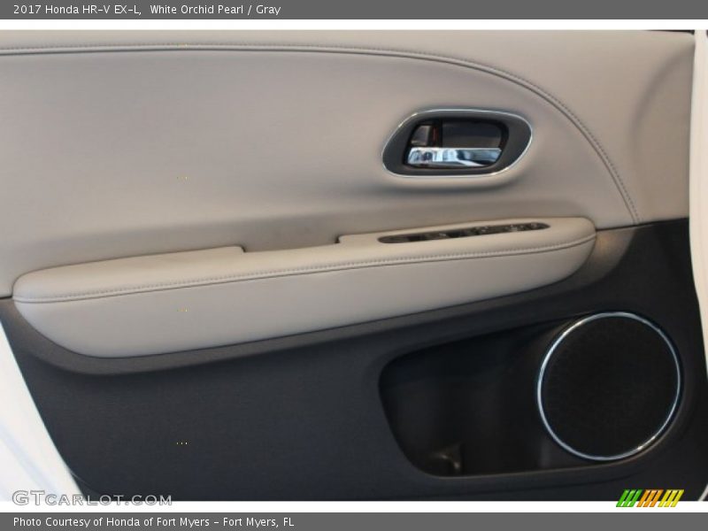 White Orchid Pearl / Gray 2017 Honda HR-V EX-L