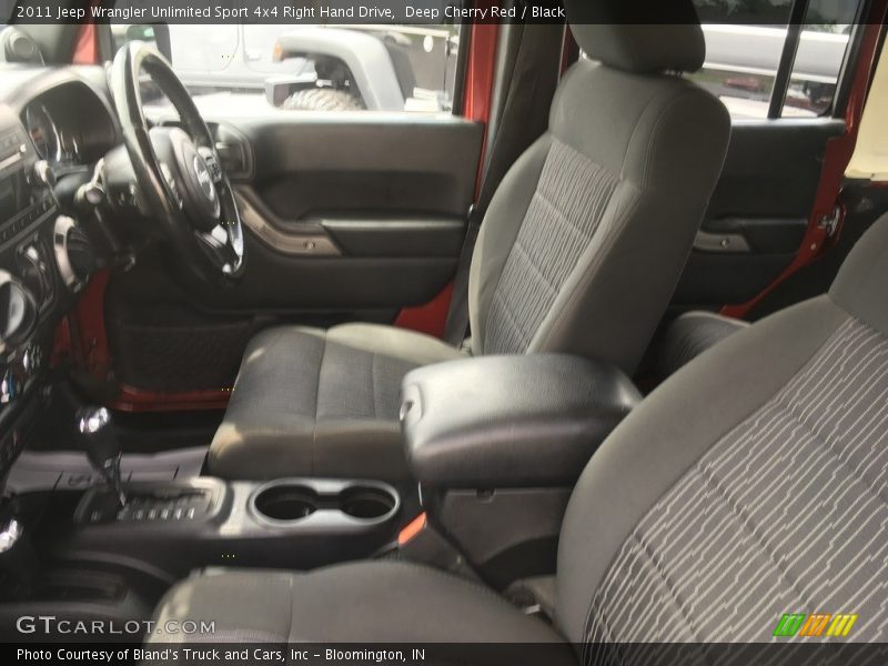Deep Cherry Red / Black 2011 Jeep Wrangler Unlimited Sport 4x4 Right Hand Drive