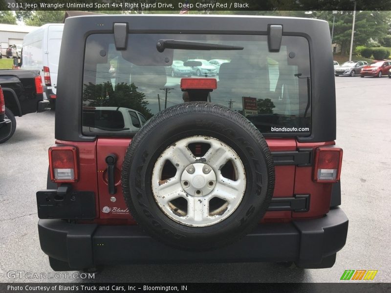 Deep Cherry Red / Black 2011 Jeep Wrangler Unlimited Sport 4x4 Right Hand Drive