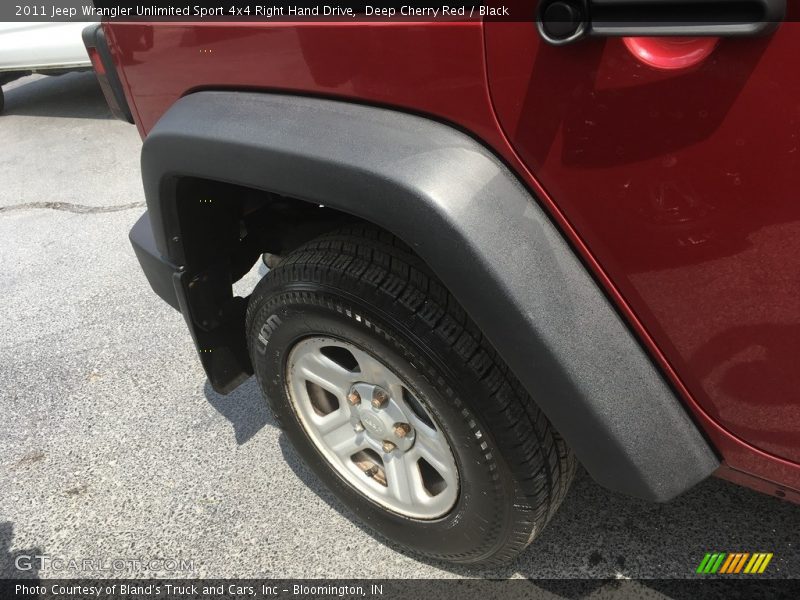Deep Cherry Red / Black 2011 Jeep Wrangler Unlimited Sport 4x4 Right Hand Drive