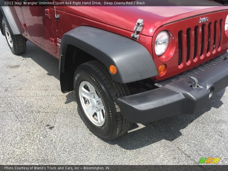 Deep Cherry Red / Black 2011 Jeep Wrangler Unlimited Sport 4x4 Right Hand Drive