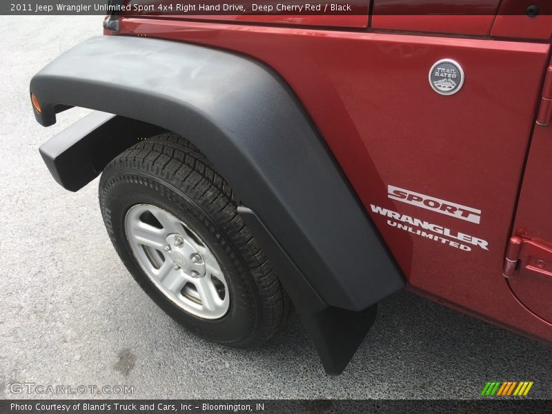 Deep Cherry Red / Black 2011 Jeep Wrangler Unlimited Sport 4x4 Right Hand Drive