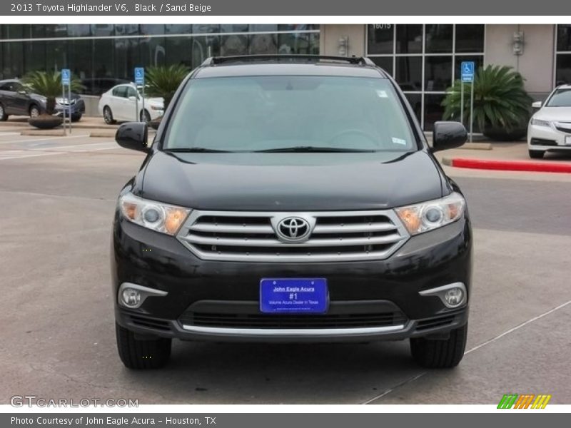 Black / Sand Beige 2013 Toyota Highlander V6
