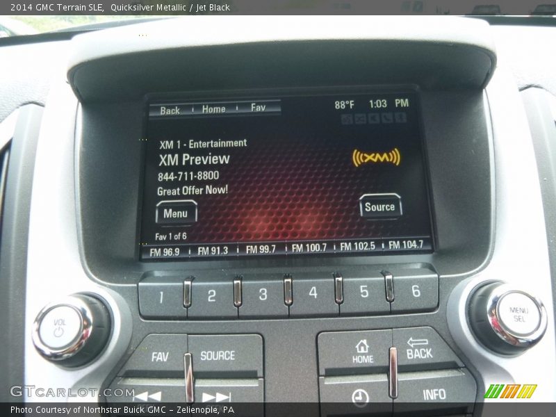 Quicksilver Metallic / Jet Black 2014 GMC Terrain SLE