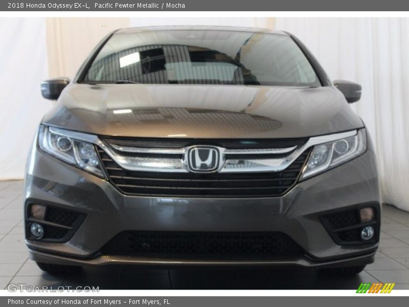 Pacific Pewter Metallic / Mocha 2018 Honda Odyssey EX-L