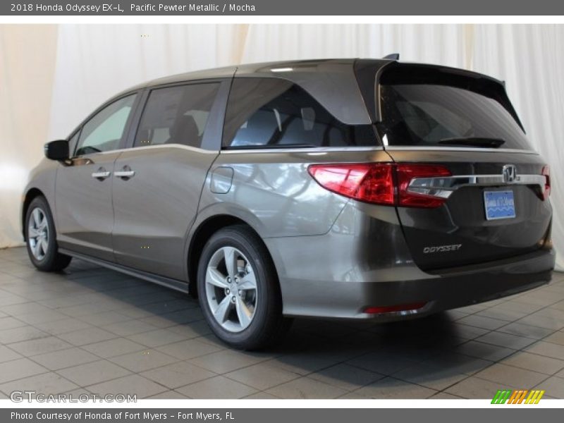 Pacific Pewter Metallic / Mocha 2018 Honda Odyssey EX-L