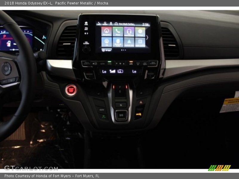 Pacific Pewter Metallic / Mocha 2018 Honda Odyssey EX-L