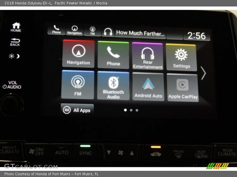 Pacific Pewter Metallic / Mocha 2018 Honda Odyssey EX-L