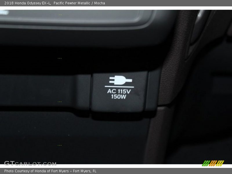 Pacific Pewter Metallic / Mocha 2018 Honda Odyssey EX-L