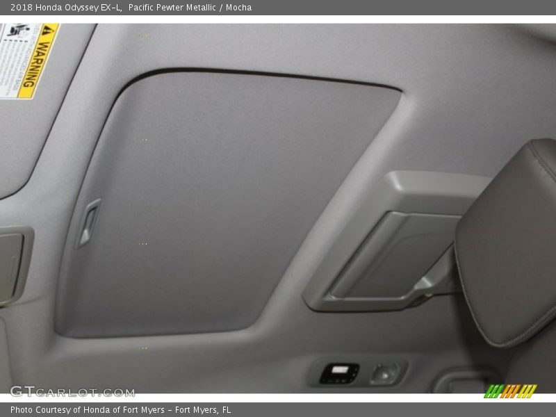Pacific Pewter Metallic / Mocha 2018 Honda Odyssey EX-L