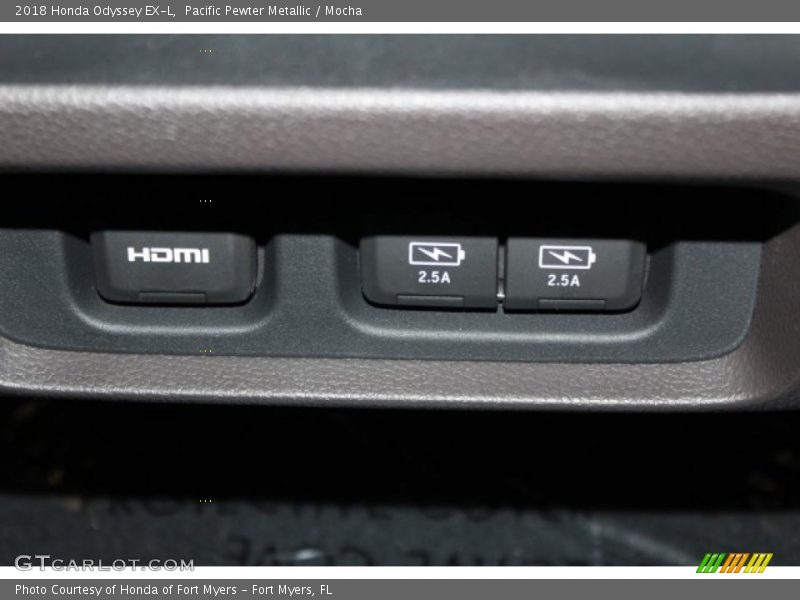 Pacific Pewter Metallic / Mocha 2018 Honda Odyssey EX-L