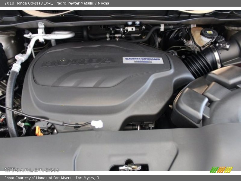 Pacific Pewter Metallic / Mocha 2018 Honda Odyssey EX-L