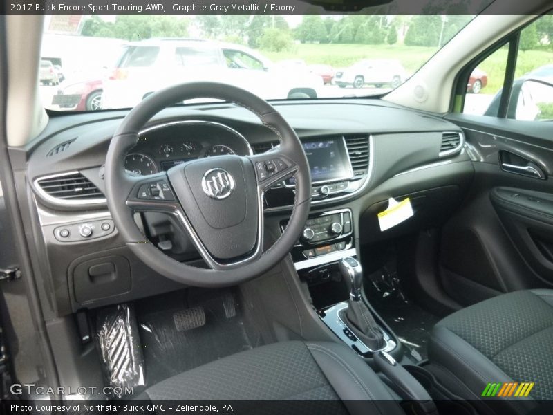 Graphite Gray Metallic / Ebony 2017 Buick Encore Sport Touring AWD