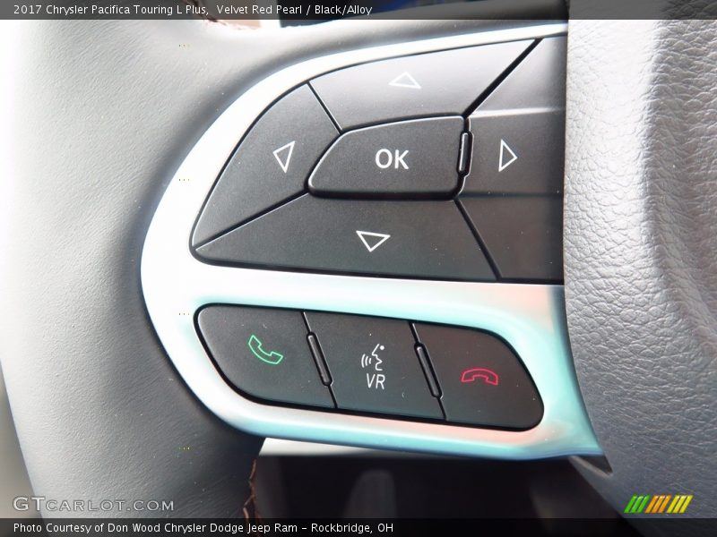 Velvet Red Pearl / Black/Alloy 2017 Chrysler Pacifica Touring L Plus