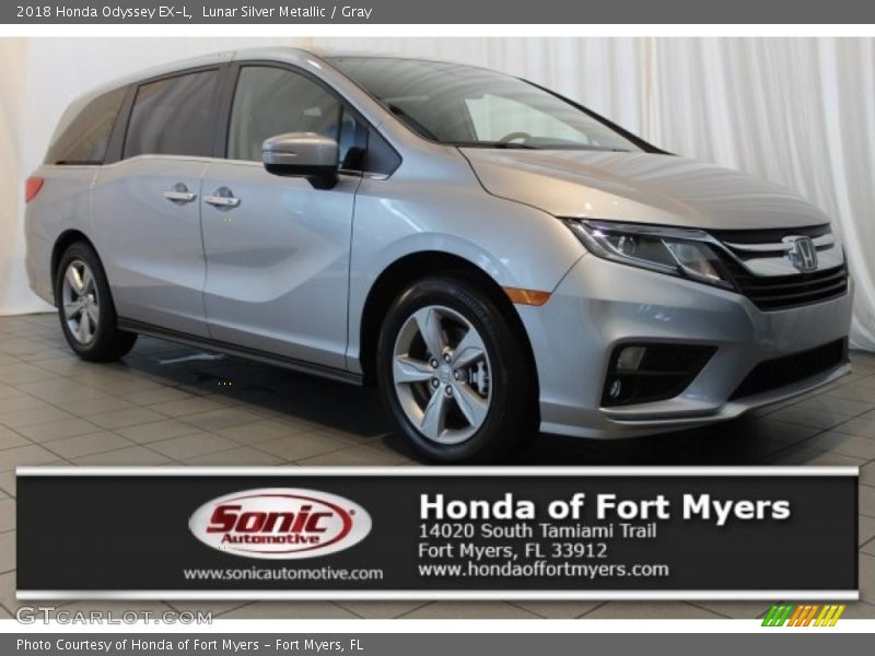 Lunar Silver Metallic / Gray 2018 Honda Odyssey EX-L