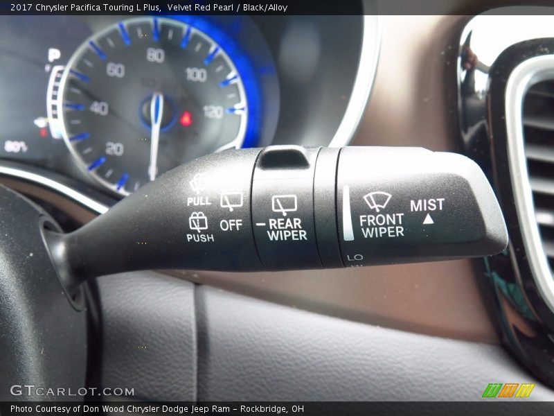 Velvet Red Pearl / Black/Alloy 2017 Chrysler Pacifica Touring L Plus