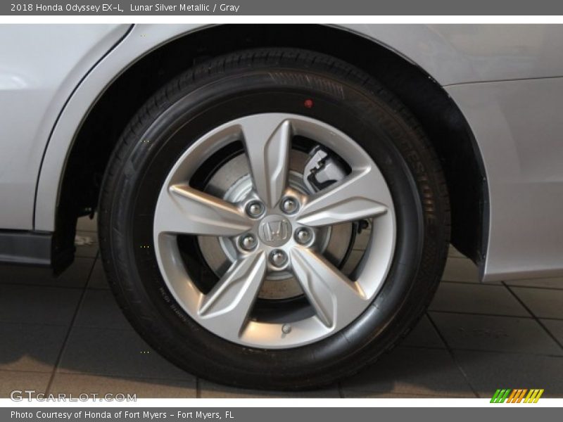 Lunar Silver Metallic / Gray 2018 Honda Odyssey EX-L