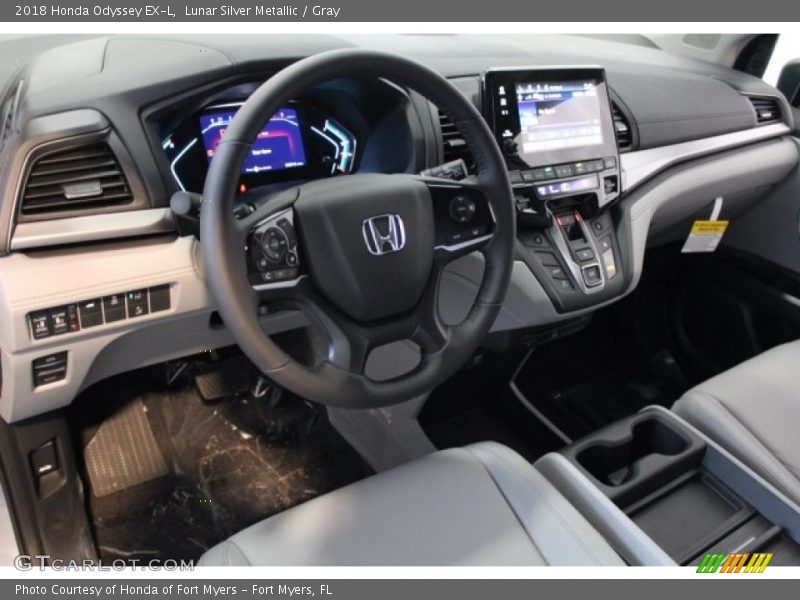 Lunar Silver Metallic / Gray 2018 Honda Odyssey EX-L